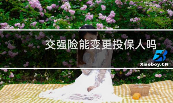 交强险能变更投保人吗