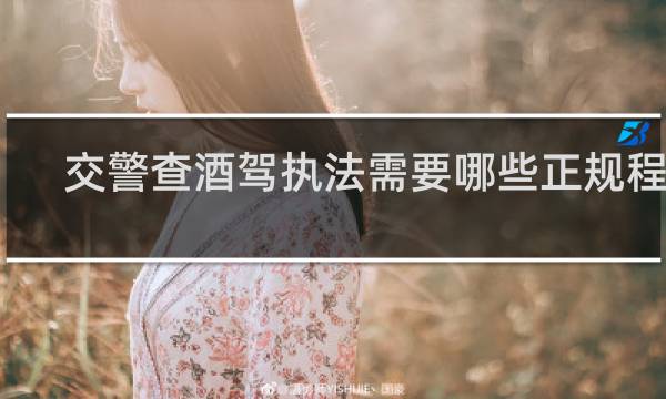 交警查酒驾执法需要哪些正规程序