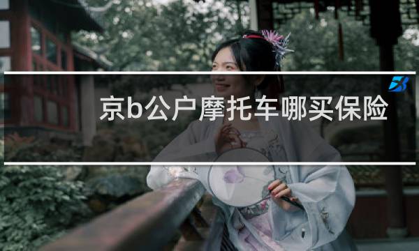 京b公户摩托车哪买保险