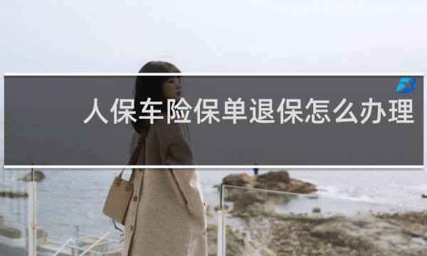 人保车险保单退保怎么办理