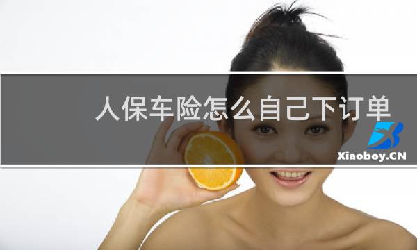 人保车险怎么自己下订单