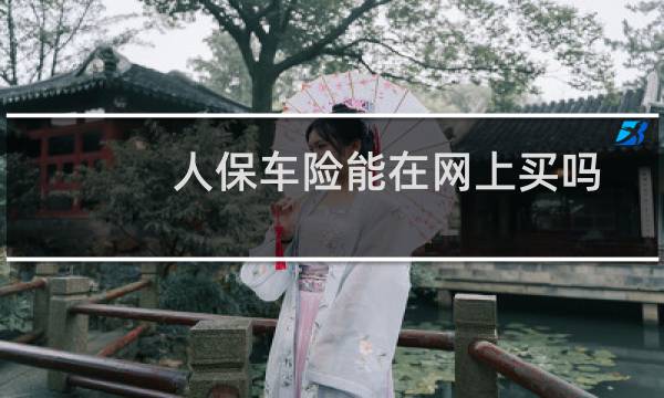人保车险能在网上买吗