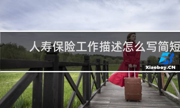 人寿保险工作描述怎么写简短