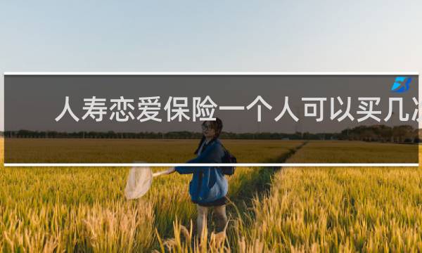 人寿恋爱保险一个人可以买几次