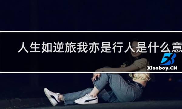 人生如逆旅我亦是行人是什么意思