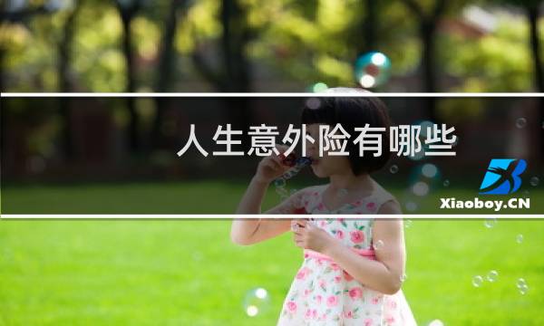 人生意外险有哪些