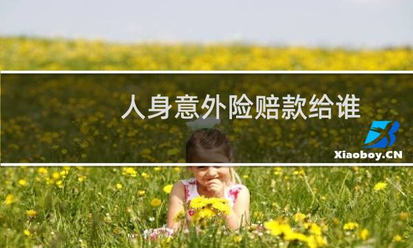 人身意外险赔款给谁