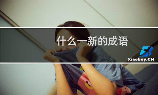 什么一新的成语