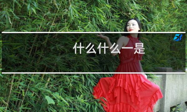 什么什么一是