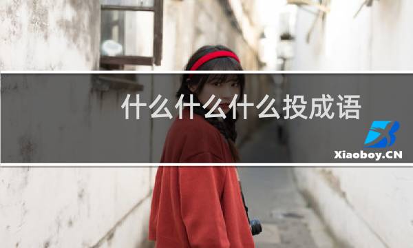 什么什么什么投成语