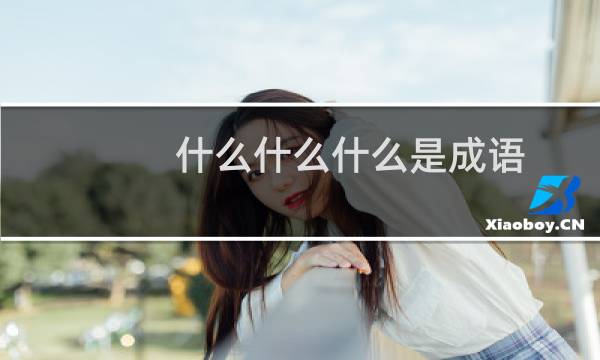 什么什么什么是成语