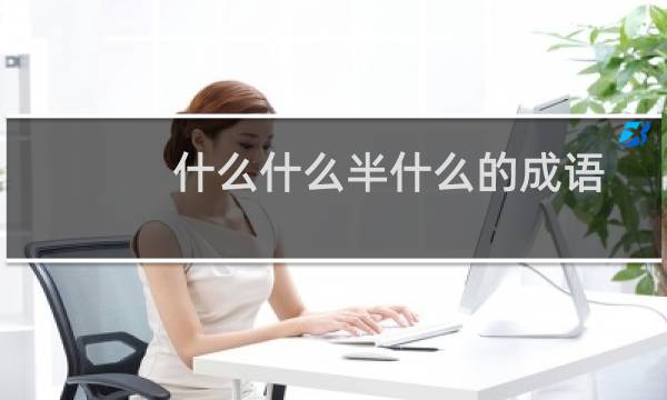 什么什么半什么的成语