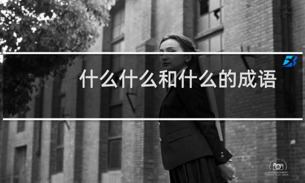 什么什么和什么的成语