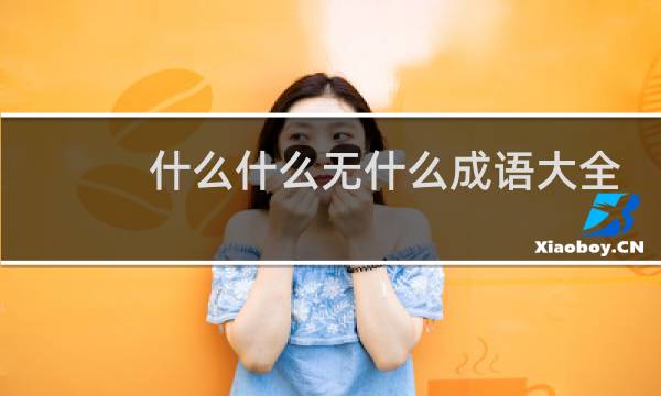 什么什么无什么成语大全