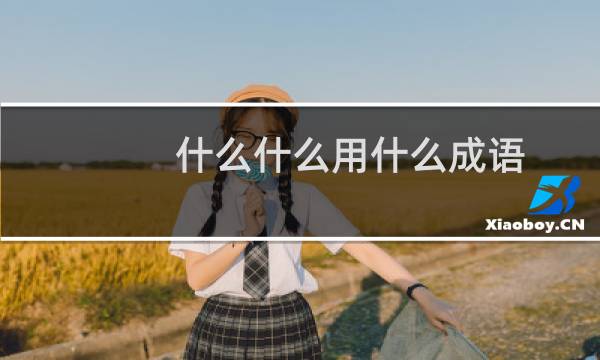 什么什么用什么成语