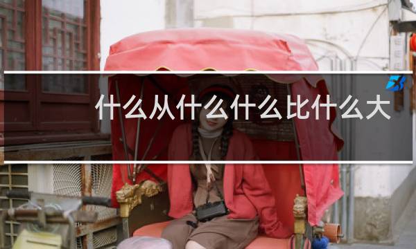 什么从什么什么比什么大