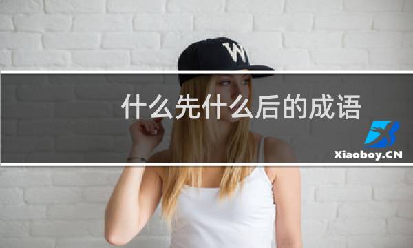 什么先什么后的成语