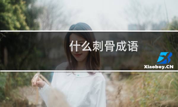 什么刺骨成语