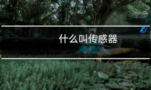 什么叫传感器