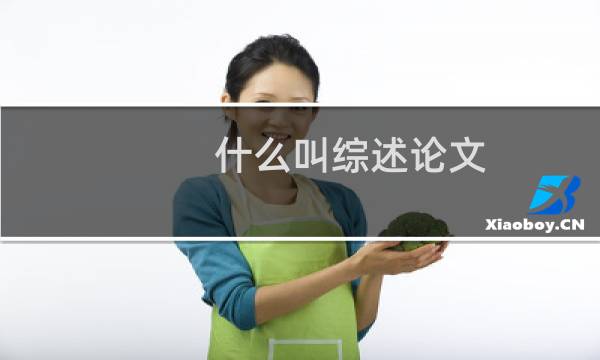 什么叫综述论文