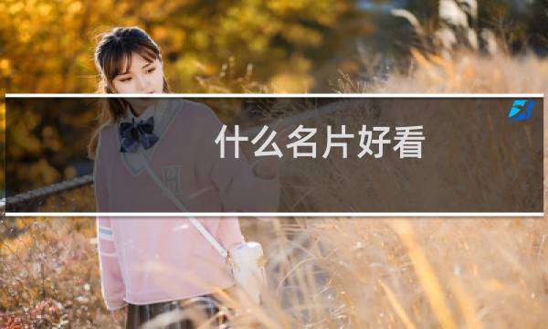 什么名片好看