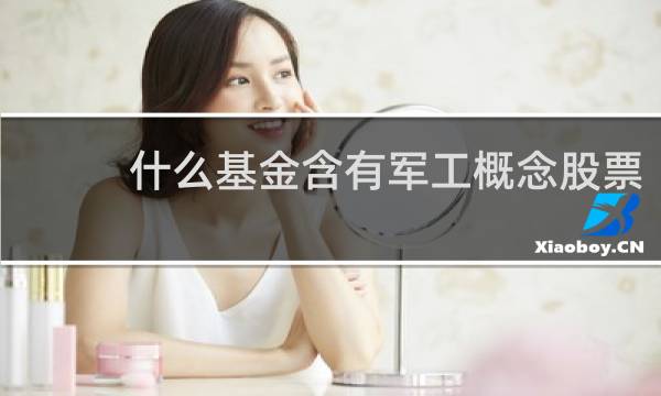 什么基金含有军工概念股票