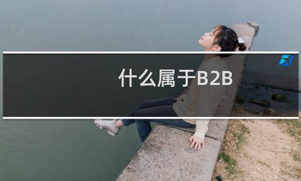 什么属于B2B