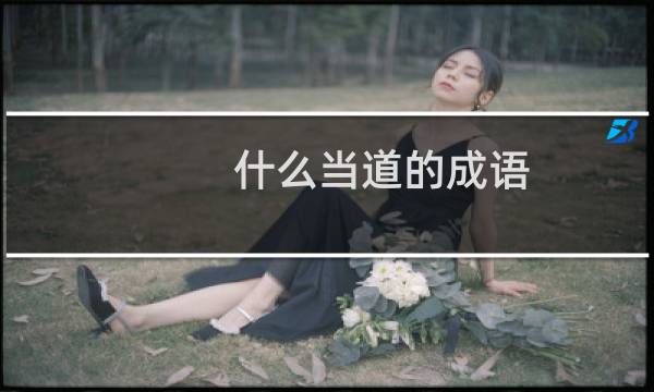 什么当道的成语