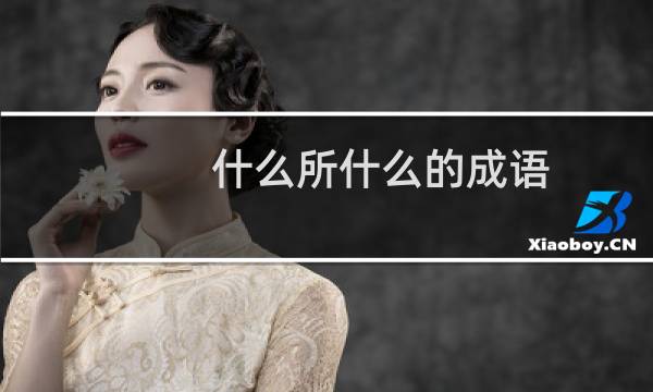 什么所什么的成语