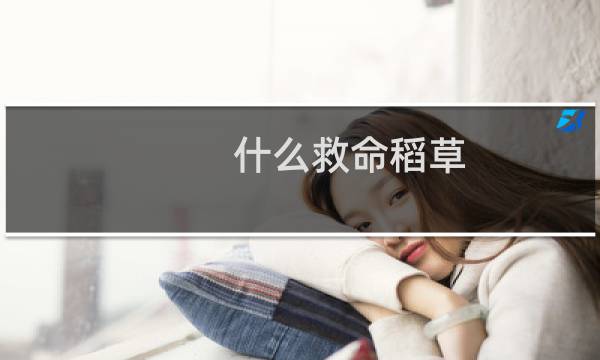 什么救命稻草