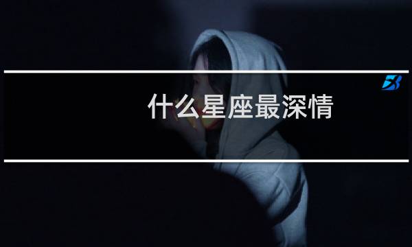 什么星座最深情