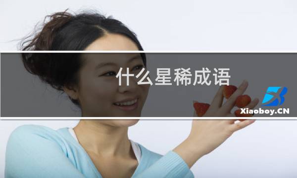 什么星稀成语
