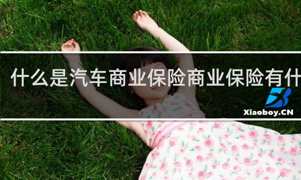 什么是汽车商业保险商业保险有什么用