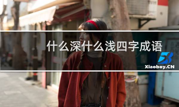 什么深什么浅四字成语