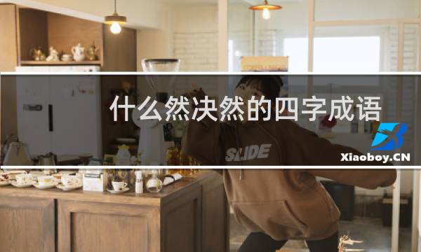什么然决然的四字成语