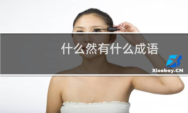 什么然有什么成语