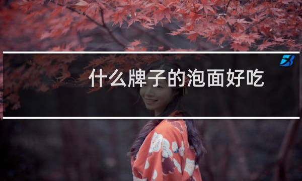 什么牌子的泡面好吃
