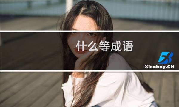 什么等成语