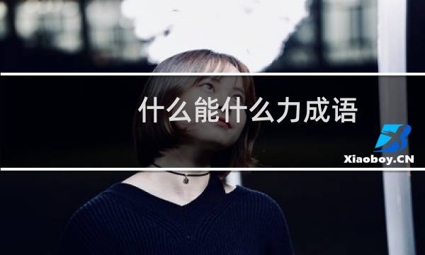 什么能什么力成语