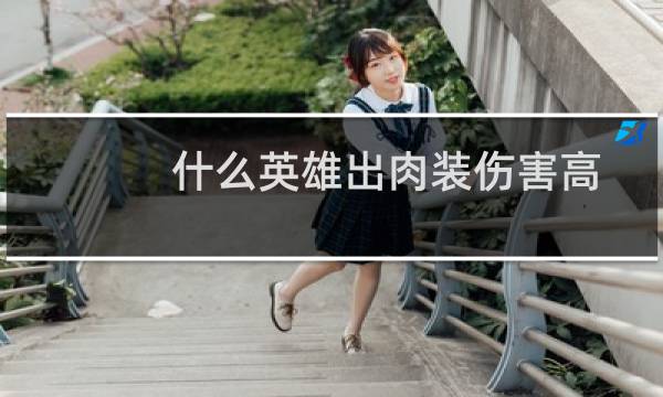 什么英雄出肉装伤害高