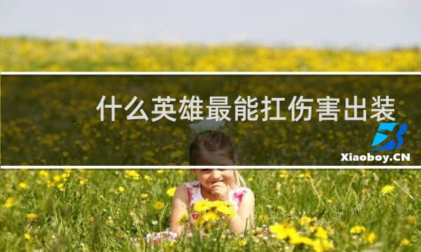 什么英雄最能扛伤害出装