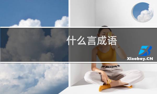 什么言成语
