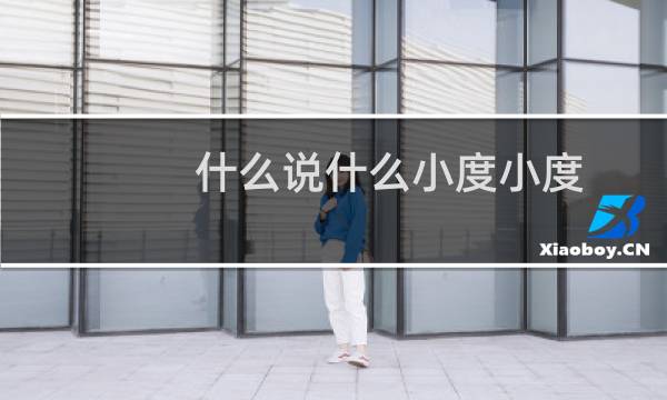 什么说什么小度小度