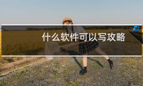 什么软件可以写攻略
