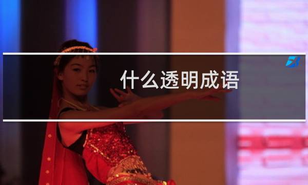 什么透明成语