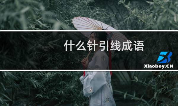什么针引线成语