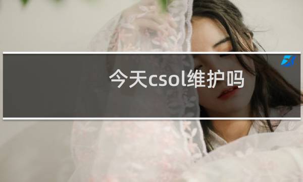 今天csol维护吗