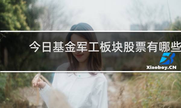 今日基金军工板块股票有哪些