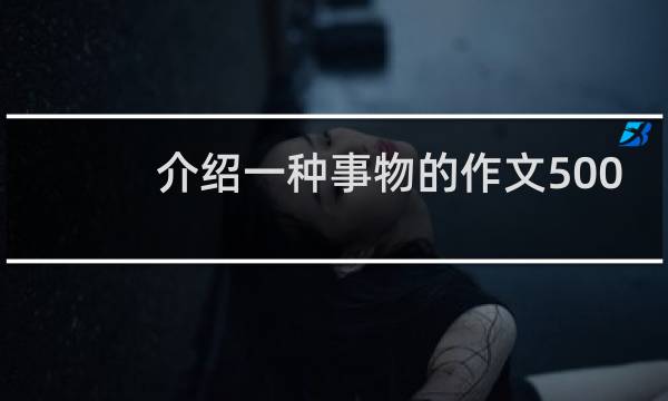 介绍一种事物的作文500