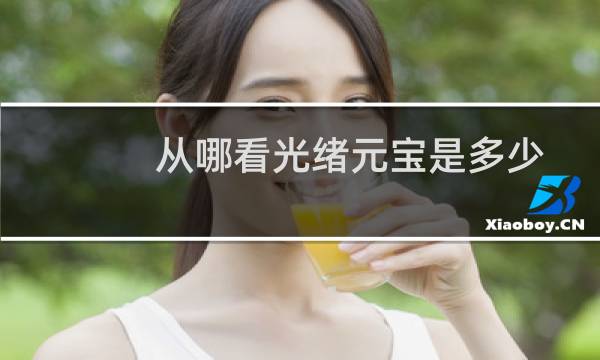从哪看光绪元宝是多少